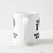 Aangepaste "Ik Hart" Foto & Tekst Grote Koffiekop (Achterkant)