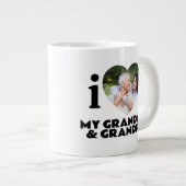 Aangepaste "Ik Hart" Foto & Tekst Grote Koffiekop (Voorkant rechts)