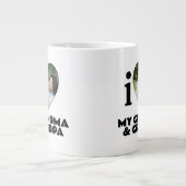 Aangepaste "Ik Hart" Foto & Tekst Grote Koffiekop (Voorkant)