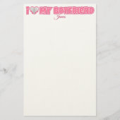 Aangepaste 'Ik hou van mijn vriend' – Voeg foto en Briefpapier (Voorkant)