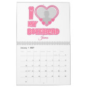Aangepaste 'Ik hou van mijn vriend' - Voeg foto en Kalender (Jan 2027)