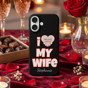 Aangepaste 'Ik hou van mijn vrouw' - Voeg naam en iPhone 16 Hoesje