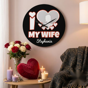 Aangepaste 'Ik hou van mijn vrouw' - Voeg naam en Grote Klok