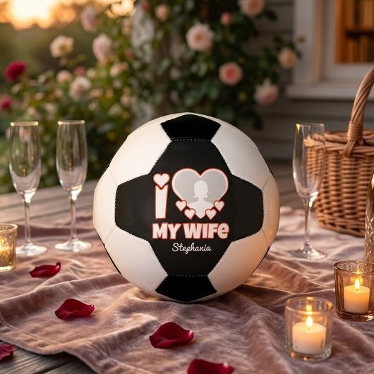 Aangepaste 'Ik hou van mijn vrouw' - Voeg naam en Voetbal