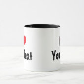 Aangepaste 'Ik hou van' mok (2-zijdig) (Midden)