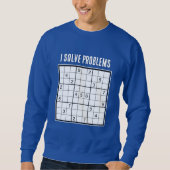 Aangepaste Ik Los Problemen Op SUDOKU Trui (Voorkant)