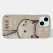 Aangepaste illustratie Cute Cat Paws Off Case-Mate iPhone Case (Achterkant (horizontaal))