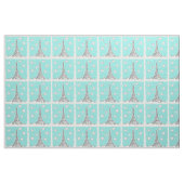 Aangepaste illustratie Eiffel Tower-fabric Stof (Fat Quarter)