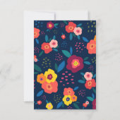 Aangepaste illustratie Floral Hartelijk dank voor  Bedankkaart (Achterkant)