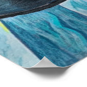 Aangepaste illustratie met djembes poster (Hoek)