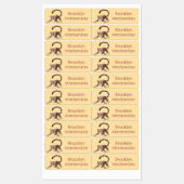 Aangepaste illustratie van een knuffelige ocelot c labels (Vel)