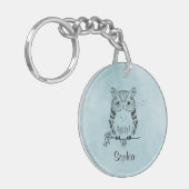 Aangepaste illustratie van kabelbomen sleutelhanger (Voorkant Links)