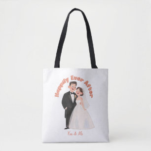 Aangepaste Illustratie van Trouwpaar voor Altijd G Tote Bag