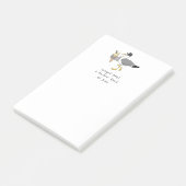 Aangepaste illustratie van zeegarnaal Holiday Hote Post-it® Notes (Schuin)