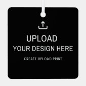 Aangepaste illustraties, foto's of ontwerpen metalen ornament (Achterkant)