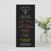 Aangepaste Imkerhoningmenu Menu (Staand voorkant)