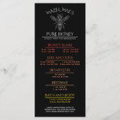 Aangepaste Imkerhoningmenu Menu (Voorkant)