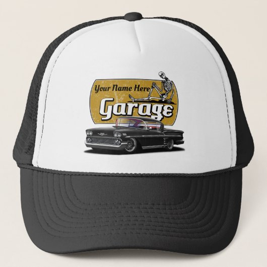 Aangepaste Impala Garage Trucker Pet (Voorkant)