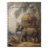 Aangepaste Imperiale Olifant & Koninklijke Howdah Notitieboek (Voorkant)
