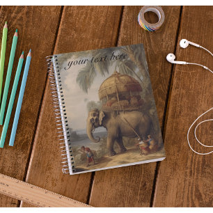 Aangepaste Imperiale Olifant & Koninklijke Howdah Notitieboek