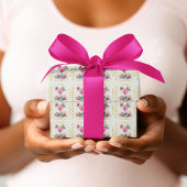 Aangepaste  in roze 30e Happy Birthday Bash Cadeaupapier