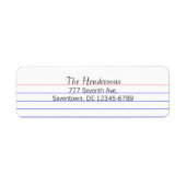 Aangepaste Index Kaart Etiket (Voorkant)