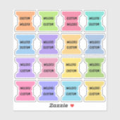 Aangepaste index tabbladen pagina scheiders multic sticker (Vel)