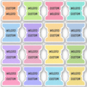 Aangepaste index tabbladen pagina scheiders multic sticker (Voorkant)