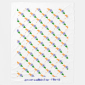Aangepaste INDIA-VLAG Fleece Deken (Voorkant)