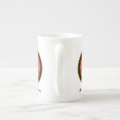 Aangepaste Indiase Cartoon Bruiloft Paar Man Vrouw Porselein Kop (Achterkant)