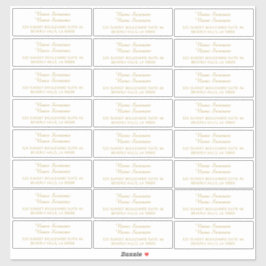 Aangepaste individuele gast mailing adresetiketten sticker