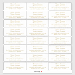 Aangepaste individuele gast mailing adresetiketten sticker