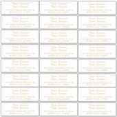 Aangepaste individuele gast mailing adresetiketten sticker (Voorkant)