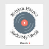 Aangepaste individuele Rocks Mijn wereld gepersona Sticker (Vel)