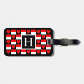 Aangepaste Indonesische vlag Indonesië Bagagelabel (Achterkant horizontaal)