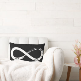 Aangepaste Infinity Couples Jubileum Gift Kussen