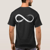 Aangepaste Infinity Couples Jubileum Gift T-shirt (Achterkant)