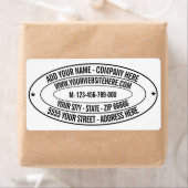 Aangepaste informatie over uw bedrijfsnaam Adresla Etiket (Insitu)