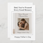 Aangepaste ingelijste herinneringen – Foto Vaderda Kaart (Voorkant / Achterkant)