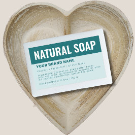 Aangepaste ingrediëntenlabel voor zeepverpakking rechthoekige sticker