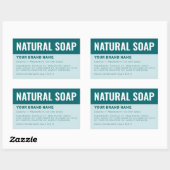Aangepaste ingrediëntenlabel voor zeepverpakking rechthoekige sticker (Vel)