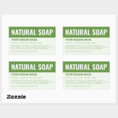 Aangepaste ingrediëntenlabel voor zeepverpakking rechthoekige sticker (Vel)