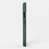 Aangepaste initiaal blauwe schalen geweven Case-Mate iPhone case (Achterkant/rechts)