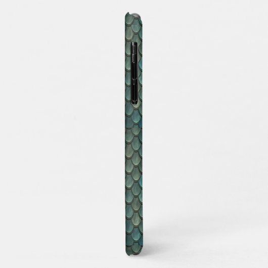 Aangepaste initiaal blauwe schalen geweven Case-Mate iPhone case (Achterkant/links)