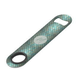 Aangepaste initiaal blauwe schalen geweven speed flessenopener