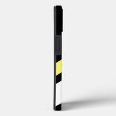 Aangepaste initiaal diagonale lijnen zwart Case-Mate iPhone case (Achterkant / Rechts)