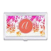 AANGEPASTE INITIAAL LACE Business Card Holder