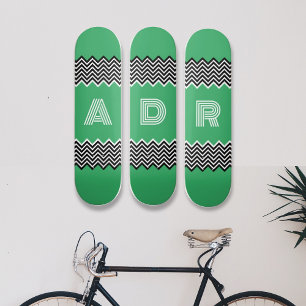 Aangepaste Initiaal Letter 8 1/4" Skateboard Deck