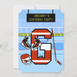 Aangepaste Initiaal letter G Ice Hockey Kaart