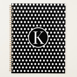 Aangepaste initiaal letter Polka Dot Planner